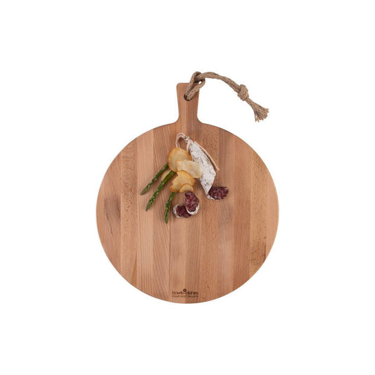 Puur Hout | Beuken Serveerplank rond Ø 35 x 2 cm - MijnWoonplezier