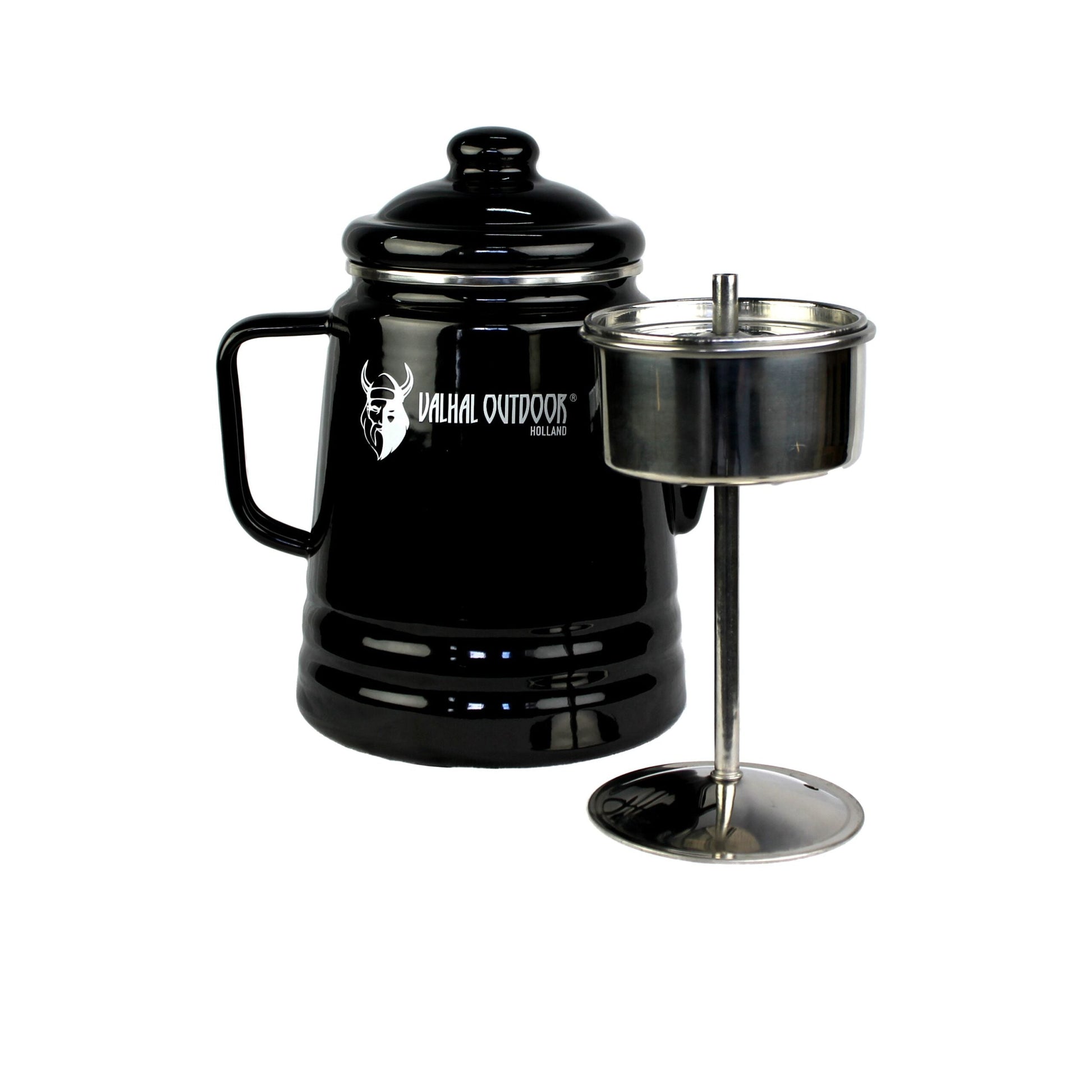Outdoor Koffie Percolator Emaille 1,7 Liter - MijnWoonplezier