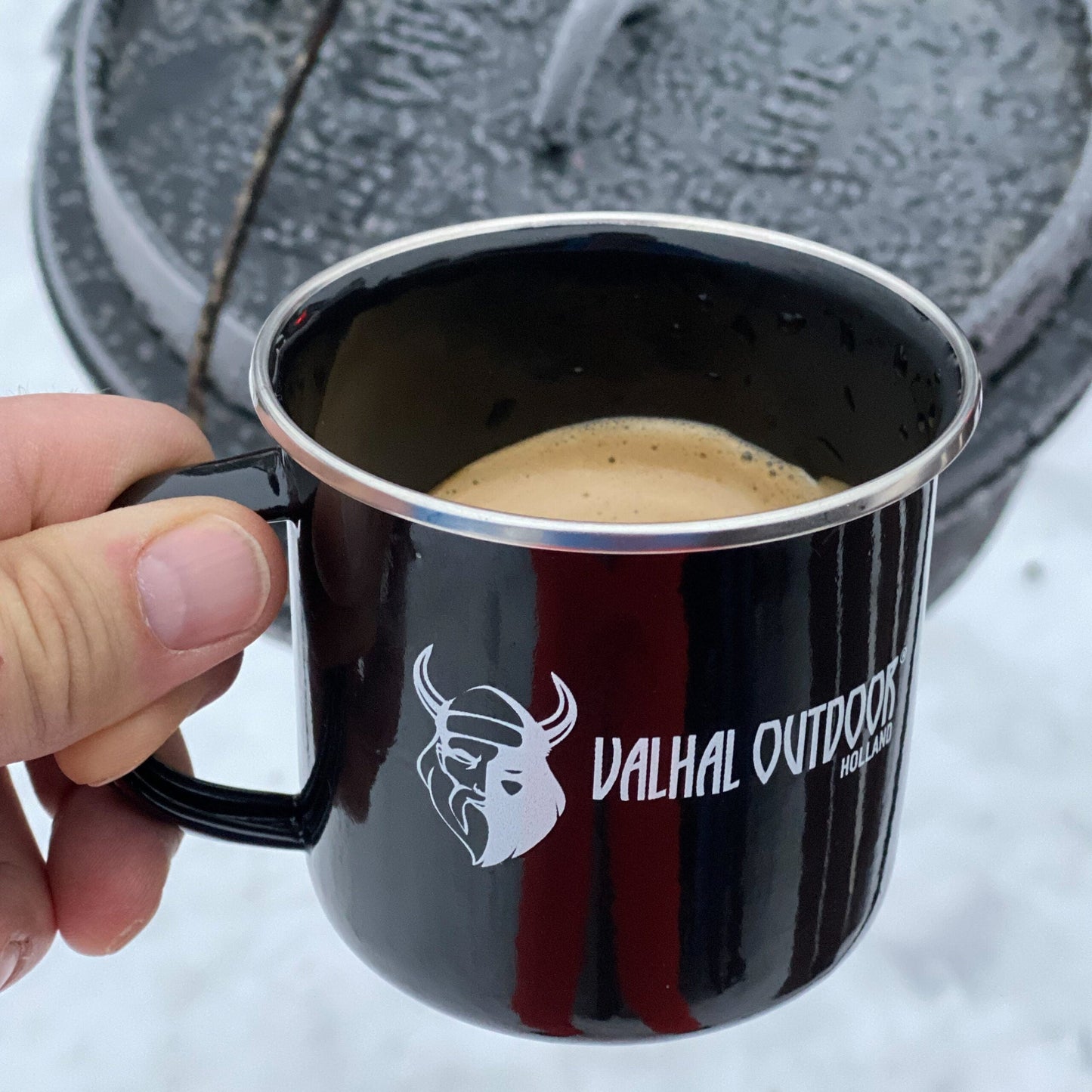 Outdoor Koffiemok Emaille - MijnWoonplezier